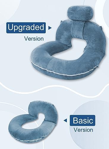 INSEN Reading Pillow, Back Pillow for Sitting in Bed and Couch - Image 2