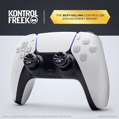 KontrolFreek FPS Freek Galaxy Black for PlayStation 4 (PS4) and PlayStation 5 (PS5) | Performance Thumbsticks | 1 High-Rise, 1 Mid-Rise | Black (Limited Edition) - Image 2