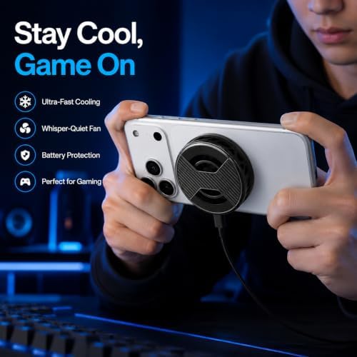 Magnetic Phone Cooler, Lightweight Portable RGB Cooler - Image 7