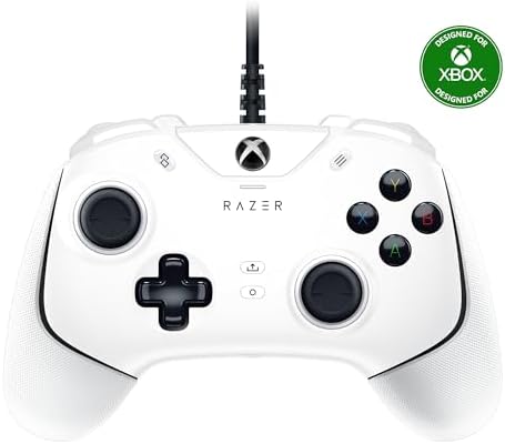 Razer Wolverine V2 Wired Gaming Controller for Xbox Series X|S, Xbox One, PC: Remappable Front-Facing Buttons - Mecha-Tactile Action Buttons and D-Pad - Trigger Stop-Switches - White by Unknown