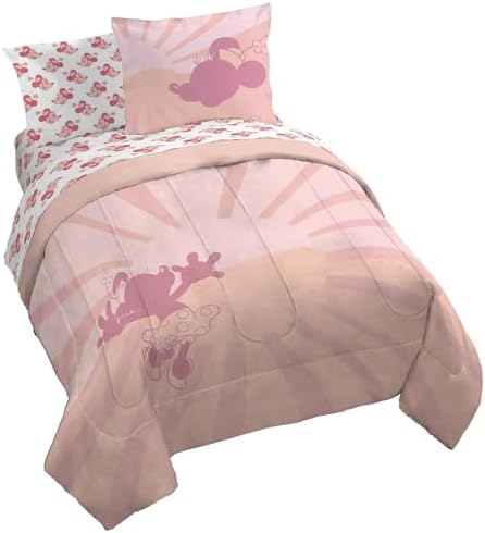 Disney Minnie Mouse Queen Comforter Set 7 Piece Bedding for Girls, Pink by JayFranco