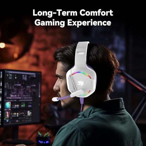 IMYB A36 Gaming Headset with Mic Stereo Headphones for Pc, PS5, Xbox - Image 4