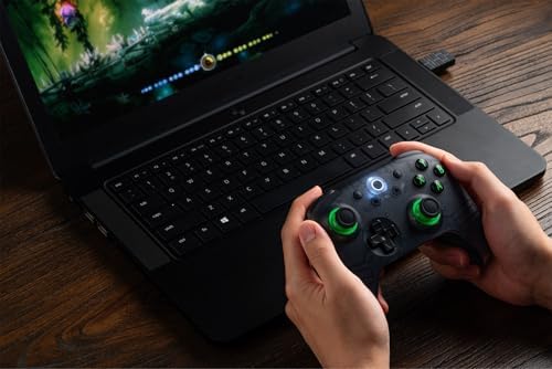 8Bitdo Ultimate 2C Wireless Controller for Windows PC and Android, with 1000 Hz Polling Rate, Hall Effect Joysticks and Triggers, and Remappable L4/R4 Bumpers (Transparent Black) - Image 6