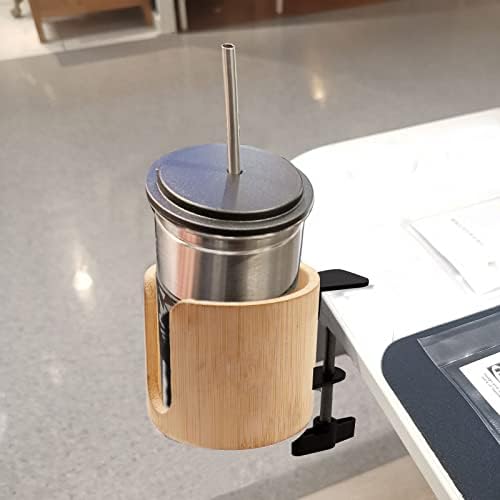 Anti-Spill Table Edge Clamp Cup Holder - 2 Pack, Gaming & Computer Desk Accessories - Image 4