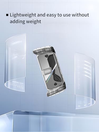 Case for ROG Ally X 7" Gaming Handheld, Thin Slim Lightweight&Stand&Scratch Proof Durable Protection Rubber TPU Cover (Transparent). - Image 3