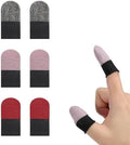 Finger Sleeves for Gaming,6 Pack Gaming Finger Sleeves,Black Thumb Sleeve for Mobile Gaming,Compatible with All Touchscreen Devices Smooth Feel Anti-Sweat Extremely Thin by YilulvDeng