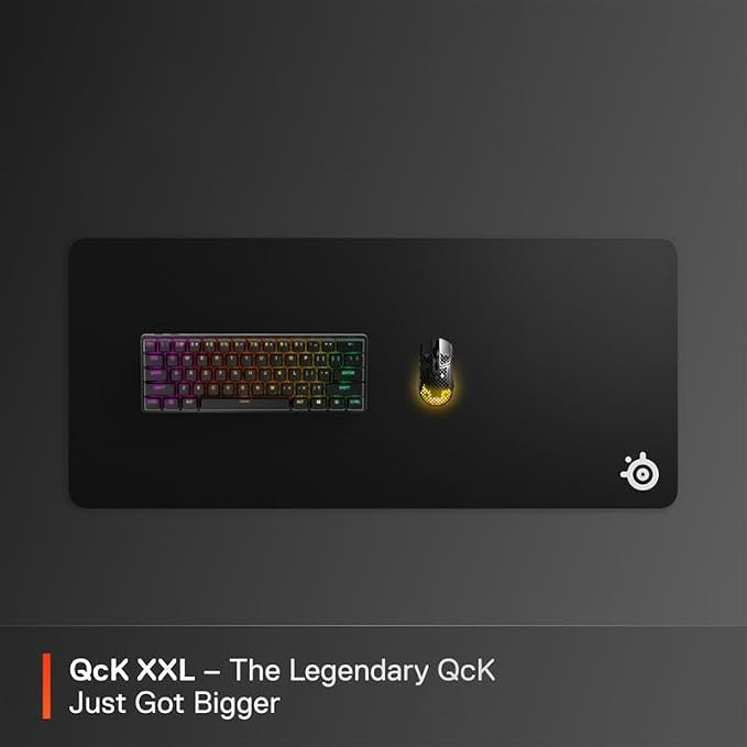 SteelSeries QcK Gaming Mouse Pad - Cloth - Peak Tracking and Stability - Esports Mousepad - Never-Slip - Full Desk Coverage,XXL (Pack of 6) - Image 2