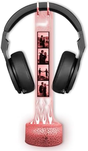 Custom Couple Photo Headphone Holder, Personalized Led Headphone, Headset Holder Gift for Him, Valentine's Day Gifts for Couple, Custom Gift for Gamers, Boyfriend Gifts, Couple Photo - Image 2