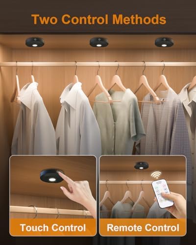 WILLED Puck Lights with Remote Control,3 Colors Under Cabinet Lighting Wireless,Rechargeable Battery LED Tap Light,Timer Function Stick On Lights for Kitchen,Cabinet,Counter,Closet, Shelf,3 Pack - Image 6
