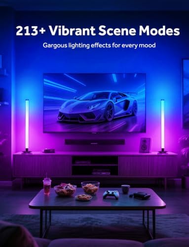 Smart LED Light Bars, Gaming Lights RGB Light Bar for Room, 16 Million Colors TV Backlights, Music Sync, App & Remote Control Ambient Lighting for PC, Room Decorative Mood Lights - Image 5