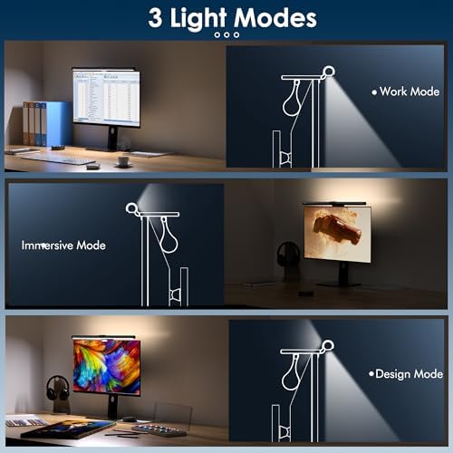 Quntis Computer Monitor Light Bar with Backlight, Desk Lamp with Remote - Image 2