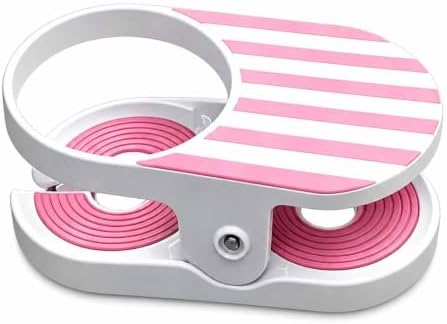 Clip On Cup Holder for Beach Chair, Portable Drink Clamp Attachments Fits Zero Gravity, Adirondack, Desk, Pool Lounger, Cruise - Holds Coffee Mugs, Water Bottles, Cans，Pink by Unknown