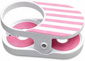 Clip On Cup Holder for Beach Chair, Portable Drink Clamp Attachments Fits Zero Gravity, Adirondack, Desk, Pool Lounger, Cruise - Holds Coffee Mugs, Water Bottles, Cans，Pink by Unknown