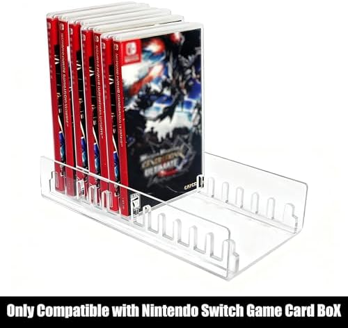 WEIMINLI 12-Game Case Holder & Organizer for Nintendo Switch, Clear Acrylic - Image 2