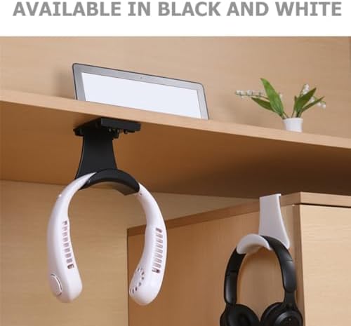 iplusmile 2pcs Headphone Holder Hooks Under Desk Easy to Install Hips Headset Hangers for Organizing Gaming Headphones for Home and Office - Image 3