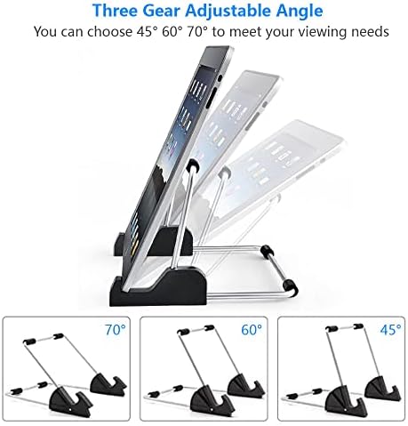 Kinizuxi Adjustable Tablet Holder Stand, Aluminum Desk Stand Holder - Image 2