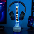 Personalized Headphone Led Night Light, Custom Photo RGB Light Headset Holder, Gift for Couple, Boyfriend Gifts, Headphone Display with Photos, Gamers Room Decor, Valentines Day Gifts by GiantBigHands