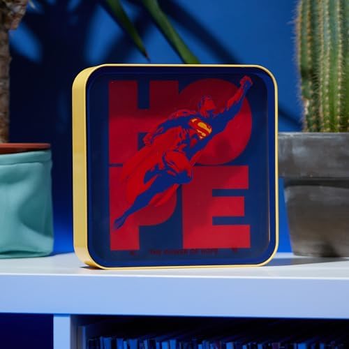 Numskull Official Superman 2025 Acrylic Logo Desk Lamp Wall Light for Bedroom, Office, Home, Study, Work - for Fans of Collectible DC Comics Merchandise - Image 3