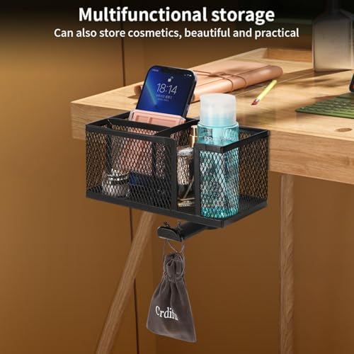Secure Clamp MultiPurpose Organizers For Gaming Setups Bedside TableChair Holds Essential Steadily Headsets Hanger Gaming Desk Cup Holder Attachment - Image 2
