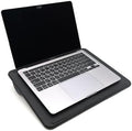 Lap Desk with Soft Cushion and Wrist Rest – Portable Laptop Desk for Bed, Couch & Home Office, PU Surface Tray with Handle for 15.6 inch Laptop (Medium, Black) by ergomi