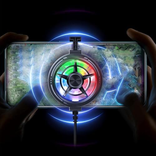 Phone Cooling Fan, Portable Low Noise Light Up Smartphone Cooler - Image 4