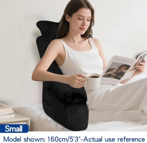 YDCEULARDOH Reading Pillow for Bed Adult – Large Bed Pillow with Arms, Supportive Back Pillow for Sitting Up in Bed for Reading, Watching TV, or Gaming - Image 3