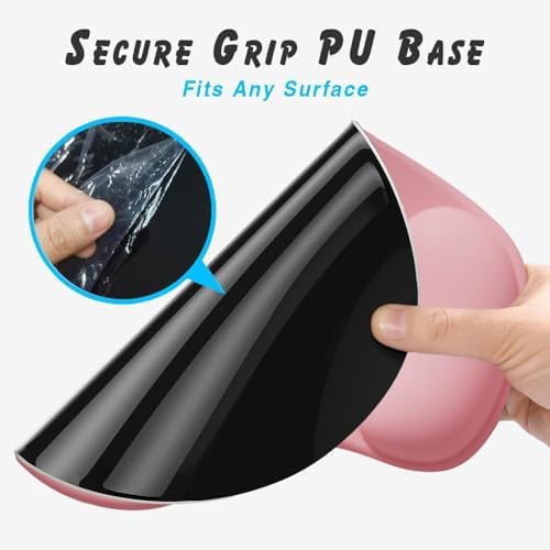 Office Mousepad with Gel Wrist Support - Ergonomic Gaming Desktop Mouse Pad Wrist Rest - Design Gamepad Mat Rubber Base for Laptop Computer -Silicone Non-Slip Special-Textured Surface (02Grey) - Image 5