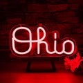 Mutank Ohio Neon Signs for Wall Decor, USB Powered Dimmable Ohio State LED Neon Light, for Home Room Decor Sports Fans Team Wall Decor Club Store Party Man Cave Gifts(12.5 * 6.2 In) by Unknown