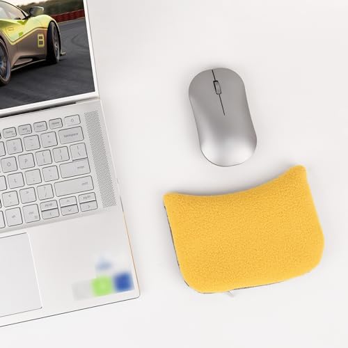 Large Mouse Wrist Rest Bean Bag, Ergonomic Mouse Support Pad Filled Ergo Beads for Computer, Laptop, PC Gaming (Yellow) - Image 5