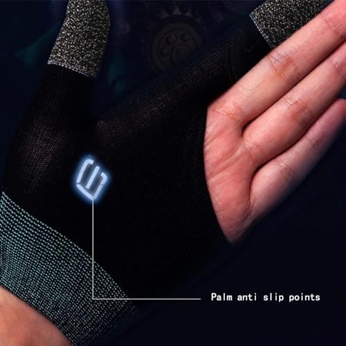 Mobile Game Gloves, Ultra-Thin Mobile Gaming Gloves，Anti-Sweat Mobile Finger Sleeve Breathable for High-Ranking Players Mobile Game Streamer - Image 3