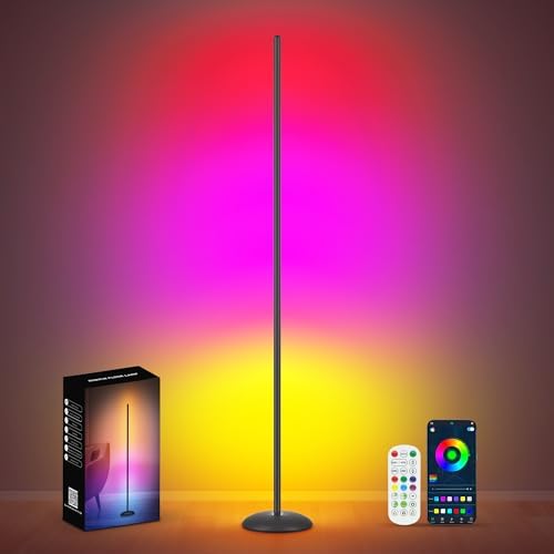 Corner Floor Lamp, Smart RGB LED Corner Lamps for Living Room by Unknown