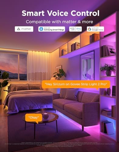 Govee RGBWWIC LED Strip Light 2 Pro 16.4ft, Smart Control, APP, WiFi - Image 5