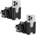 2 Pack Cup Holder for Walker: Stroller Cup Holder with Phone Holder Black by Welcome