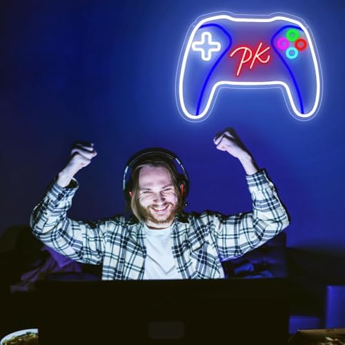 PK Gamepad Neon Sign - Dimmable USB Powered LED Light - Image 5