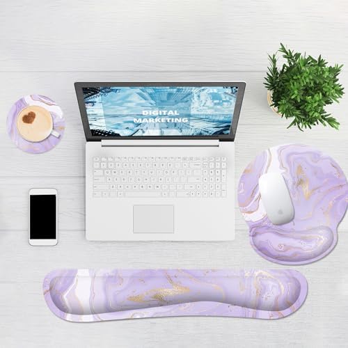 Ergonomic Mouse Pad with Wrist Rest and Keyboard Wrist Rest, Mousepad - Image 7