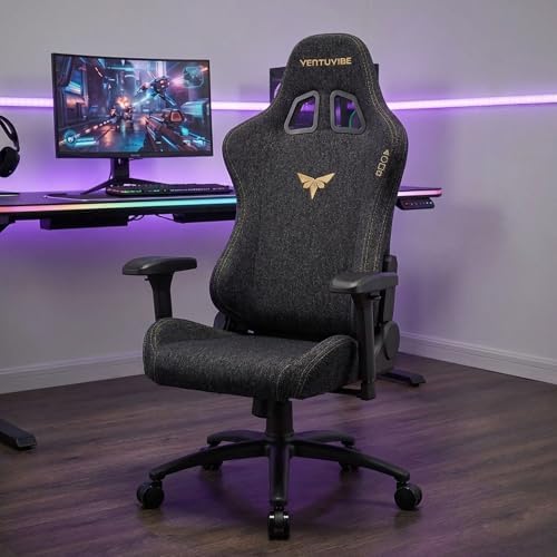 Gaming Chair 4D Adjustable Armrests - 170° Reclining & 320lb Capacity, High Back Ergonomic Computer Chair with Lumbar Support, Headrest & Lumbar Pillow - Image 2
