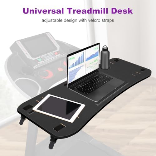 KELIXU 39" Treadmill Desk Attachment, Universal Walking Laptop Holder Desk Ergonomic Platform Workstation for Treadmill with Cup Holder, Laptop/Tablet Stand - Image 3