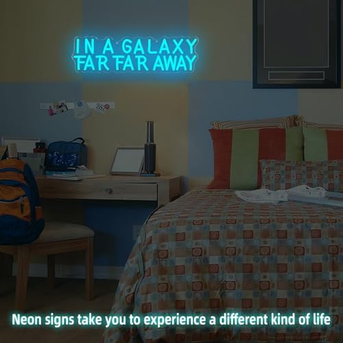 In A Galaxy Neon Sign Star Movie LED Sign for Game Room Bedroom Adjustable in A Long Time Ago A Galaxy Far Far Away Neon Wall Art for Fans Christmas Holiday Gifts - Image 6