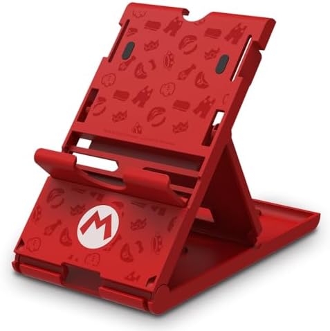 HORI Compact PlayStand - Mario Edition, Officially Licensed by Nintendo - Nintendo Switch, Adjustable by HORI