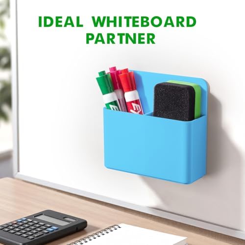 2 Pack Magnetic Pen Holder Cup for Whiteboard, Classroom Supplies - Image 4