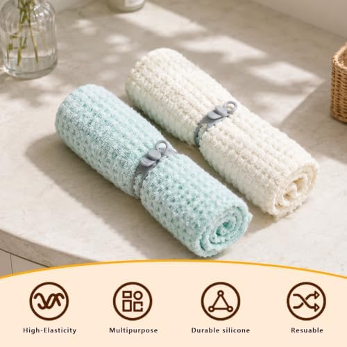10 Pcs Silicone Cable Ties, Reusable Cord Organizer. - Image 6