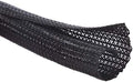 Alex Tech 25ft - 1.25 inch Cord Protector Wire Loom Tubing Cable Sleeve Split Sleeving for USB Cable Power Cord Audio Video Cable – Protect Cat from Chewing Cords - Black by AlexTech