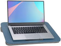 Portable Laptop Desk Fits Up to 16“ Laptops, with Tablet Slot, Built-in Cushion, Great for Home & Office,Lap Desk for Laptop,Lap Desk with Cushion (Blue, Medium) by YUELAKE