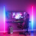 2PCS Corner Floor Lamp, RGB Color Changing Mood Light with Remote Control, Dimmable LED Corner Lamp with Music Sync, Modern Floor Lamp for Living Room Gaming Room by CCACC