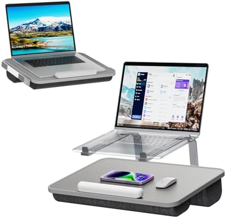 Laptop Lap Desk with Cushion, Laptop Stand for Bed with Pillow by V-HoldStandforLaptopandTablet