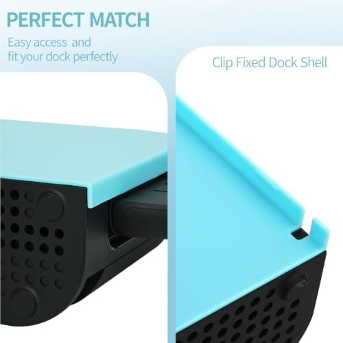 TIKOdirect Faceplate Cover for Nintendo Switch 2 Charging Dock, Hard PC Slim Shell Anti-Scratch [No Screwdriver Installation] Faceplate Protection Shell Case for Switch 2 Dock, Blue - Image 4