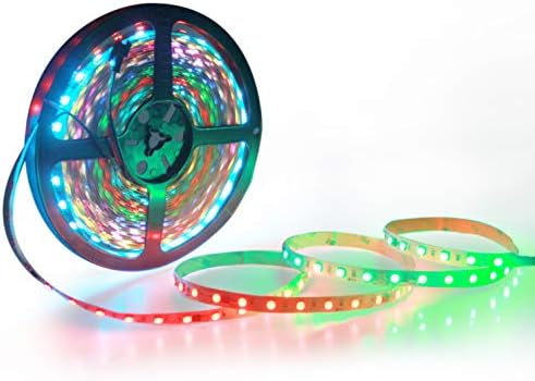 ALITOVE RGB LED Strip Light 32.8ft 24V WS2811 Addressable RGB IC 600LEDs by ALITOVE