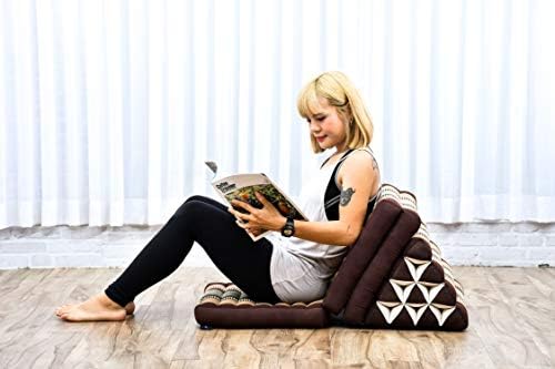 Leewadee Thai Foldable Floor Mat 67 x 21 inches Kapok with Backrest - Image 6