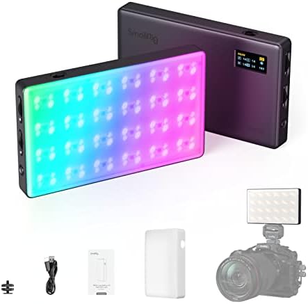 SmallRig RM120 RGB LED Video Light Panel, 7W Portable Metal Camera Light by SmallRig