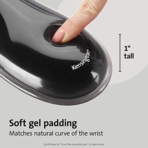 Kensington Duo Gel Mouse Pad with Wrist Rest,Ergonomic Wrist Support for Pain Relief,Comfortable Non-Skid Gel Pad for Computer,Laptop,Office & Home 9.6" x 7.6",Blue K62401AM,(Pack of 4) - Image 3